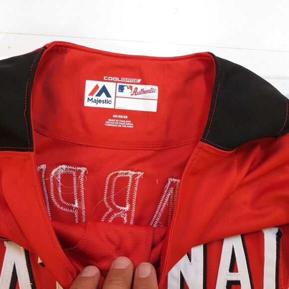 BRYCE HARPER WASHINGTON NATIONALS BASEBALL MLB ALL STAR JERSEY Mens 48 MAJESTIC - Picture 5 of 5